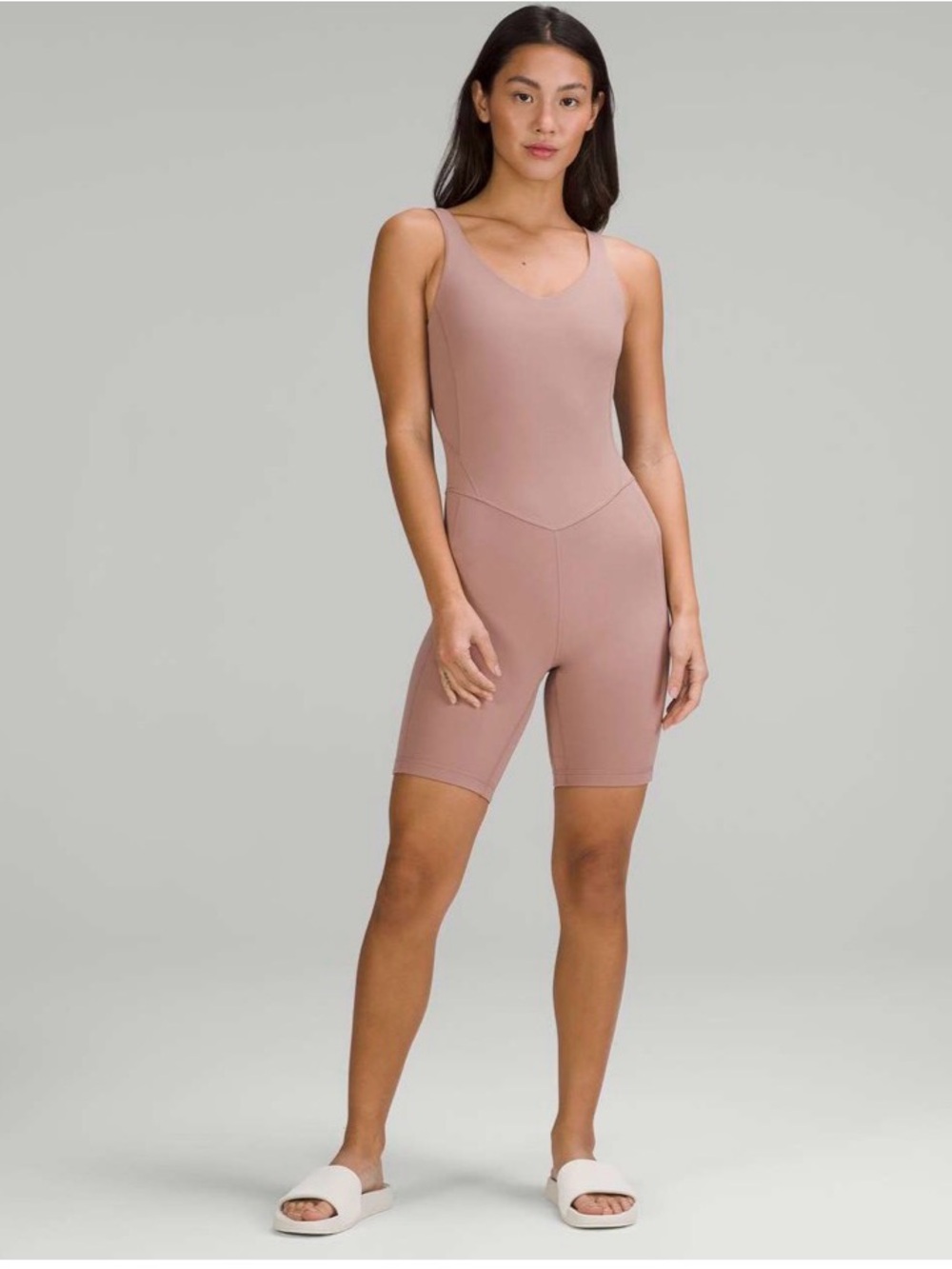 Lululemon align bodysuit 8” twilight rose limited colour sz 4